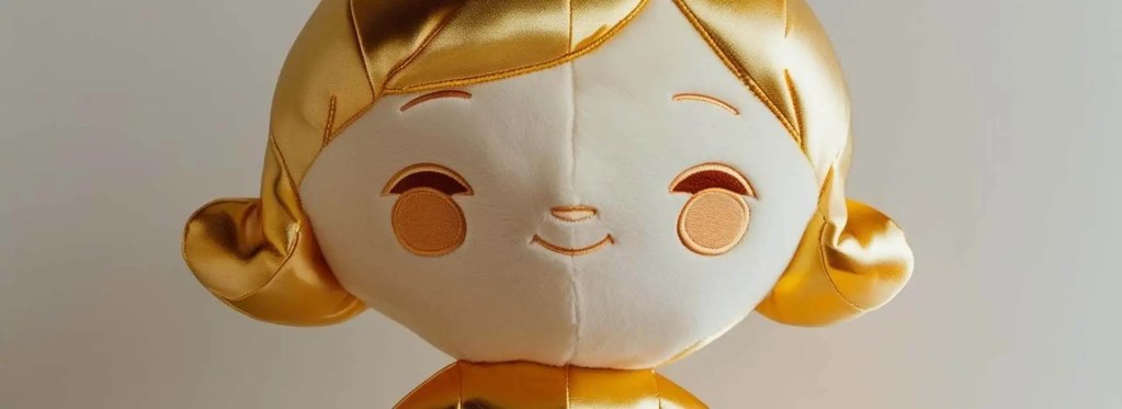 金色可訂製毛絨玩具